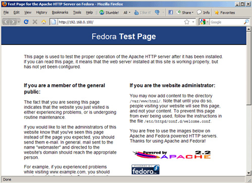Cài đặt Apache2 với PHP5 và MySQL trên nền tảng Fedora 14